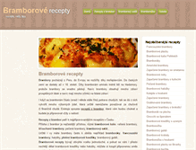 Tablet Screenshot of bramborove-recepty.cz